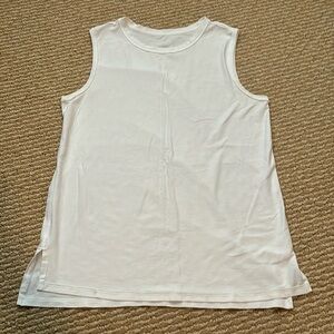 Lululemon white muscle tank new logo